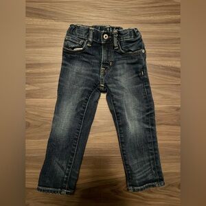 GAP Baby Boy Dark Blue Skinny fit waist adjustable Jeans size 2 Years